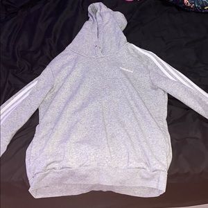 Grey adidas hoodie